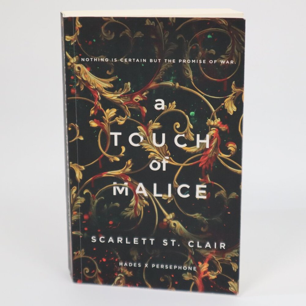 A Touch of Malice Paperback Scarlett St. Clair Fantasy Romance Hades Persephone